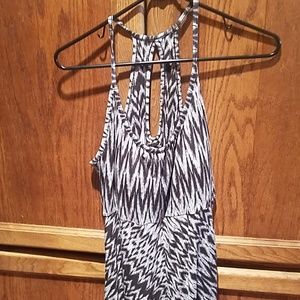 Dress black and white dress.